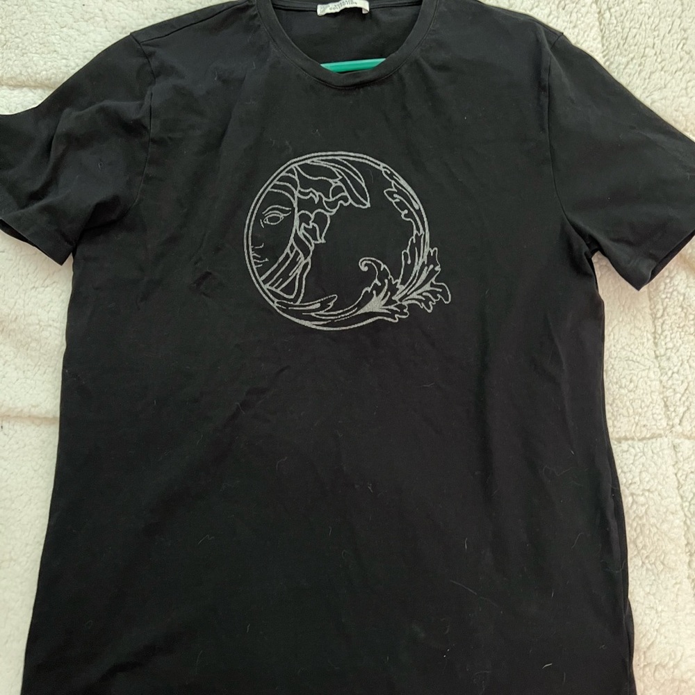 Versace Collection black tee w/ Medusa logo